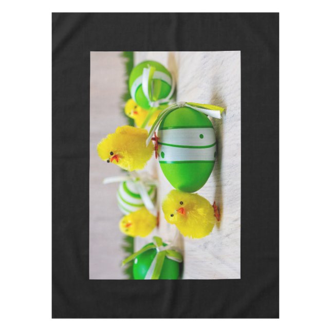 Easter Decoration - Easter egg and chicks Tablecloth (Front)
