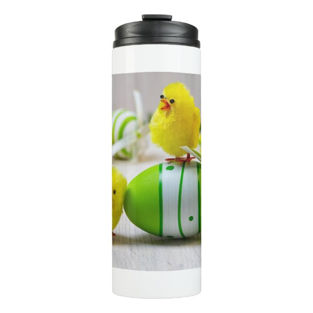 Easter Decoration - Easter egg and chicks Thermal Tumbler (Front)