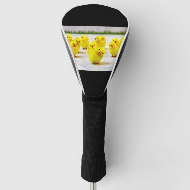 Easter Decoration -Group of chicks Golf Head Cover (Front)