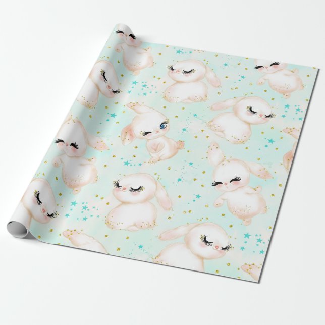 Easter Decorations Wrapping Paper (Unrolled)