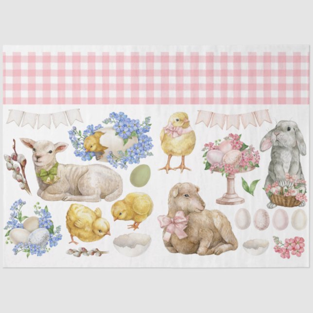 Easter Decoupage Tissue Paper (Front)