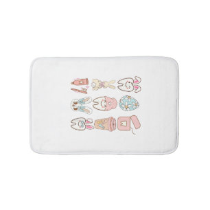 Easter Dental Assistant Tooth Bunny Dentist T-Shir Bath Mat