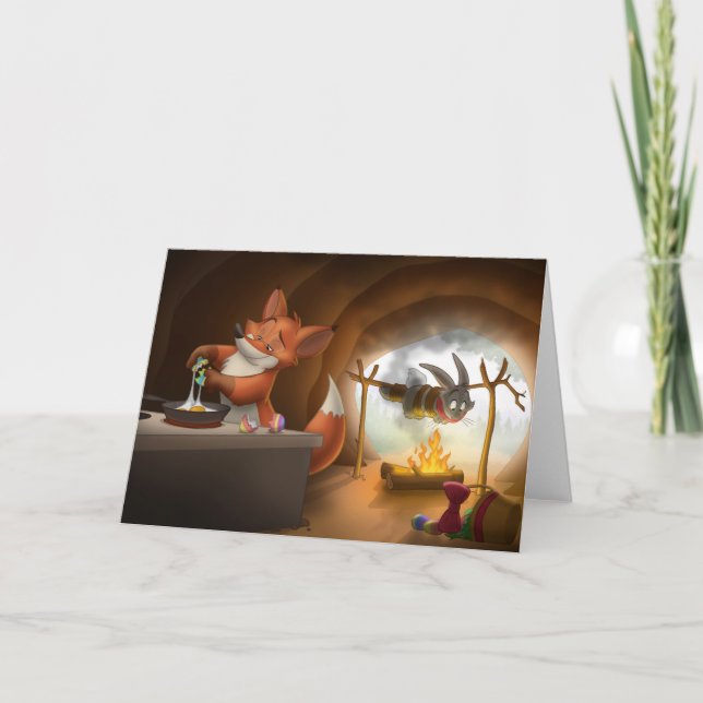 Easter Dinner Holiday Card (Front)