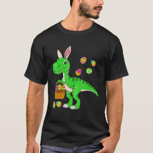 Easter Dinosaur Bunny Ears Easter Basket Stuffers  T-Shirt