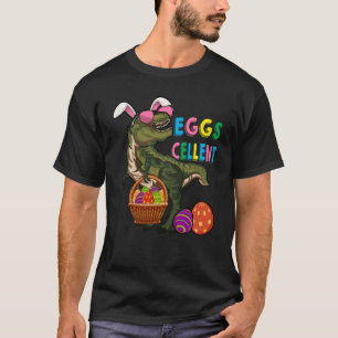 Easter Dinosaur Bunny rex Boys Girls Kids Eggs Cel T-Shirt