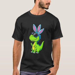 Easter Dinosaur Rabbit Easter Bunny Ears Fun T-Shirt