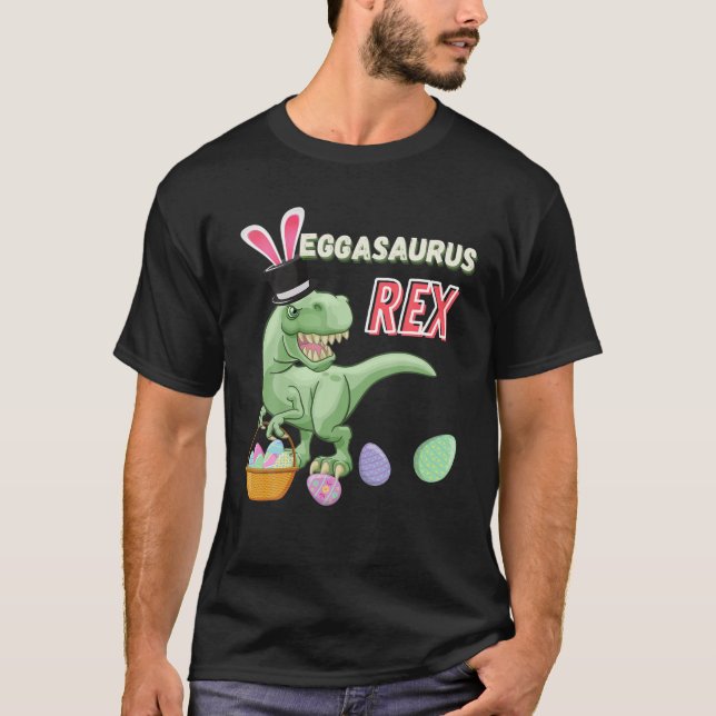 Easter Dinosaur Rex Eggasaurus Rex T-Shirt (Front)