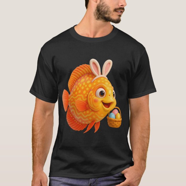 Easter Discus Fish T-Shirt (Front)