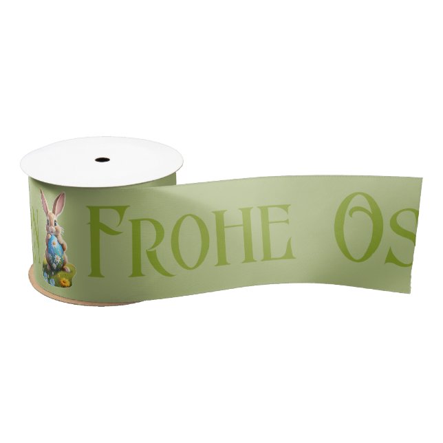 Easter disease: Happy Easter Satin Ribbon (Spool)