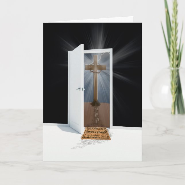 Easter Door Holiday Card (Front)