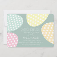 Easter Dotted Eggs Dinner Brunch Family Pastel