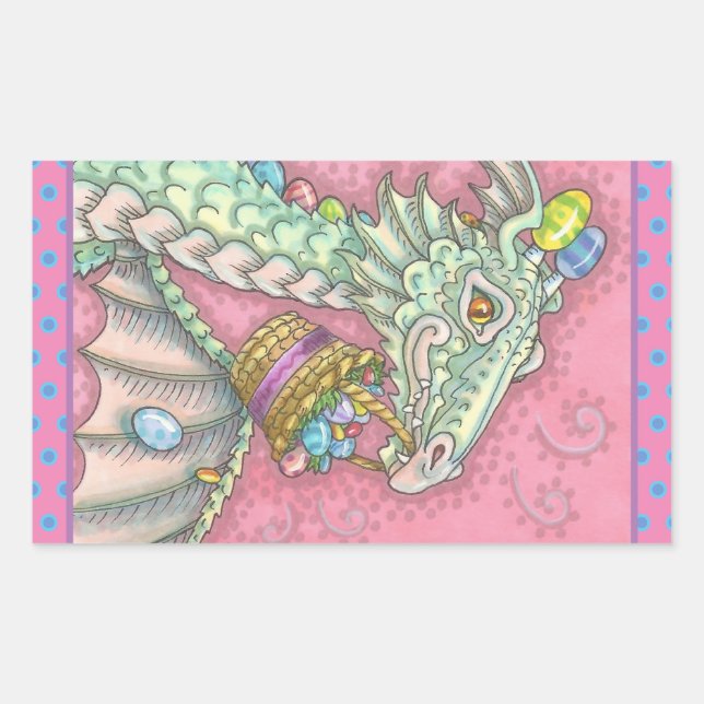 EASTER DRAGON EGG DROP, HOLIDAY FANTASY STICKERS (Front)