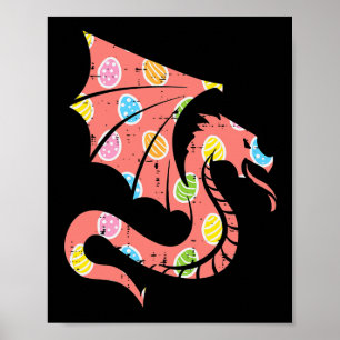 Easter Dragon Eggs Hunting Women Girls Boys Kids M Poster