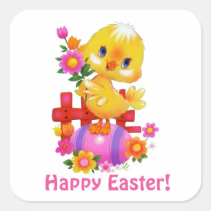 Easter Duck Holiday fun sticker