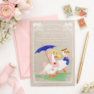 Easter Duck Invitation - Tea Party or Brunch