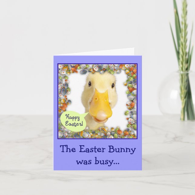 Easter Ducky Holiday Card (Front)