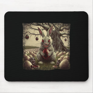 Easter Easter Bunny Horror Zombie Easter Egg  Mouse Pad