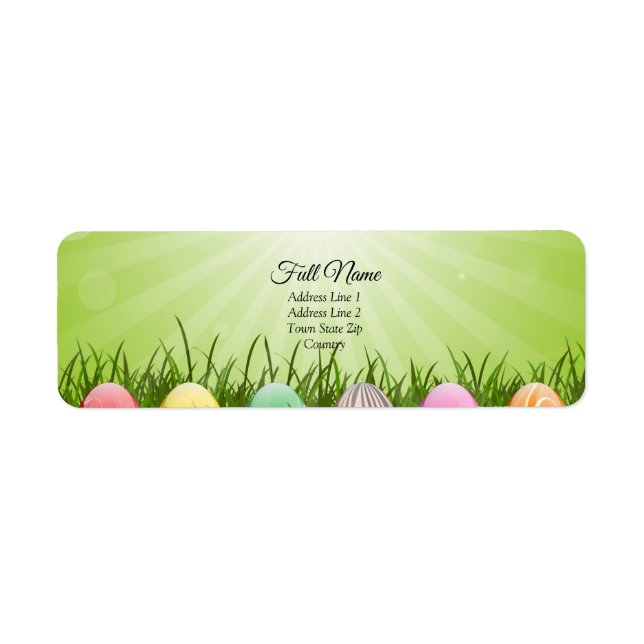 Easter Egg Address Labels (Front)