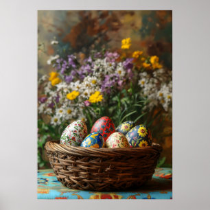Easter Egg Basket Poster