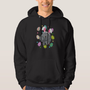Easter Egg Bunny Ear Manatee Face Easter Sunday Hoodie
