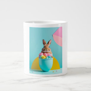 easter egg bunny large coffee mug