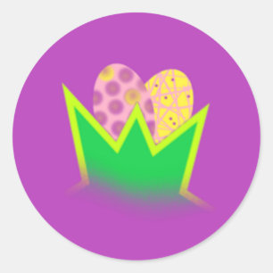 easter egg classic round sticker