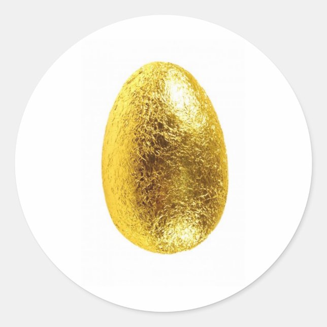 easter egg classic round sticker (Front)