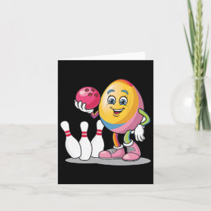 Easter Egg Colourful Costume Bowling Player Team L Card