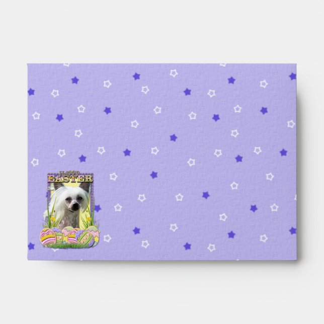 Easter Egg Cookies - Chinese Crested Envelope (Front)