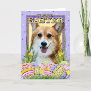 Easter Egg Cookies - Corgi Holiday Card
