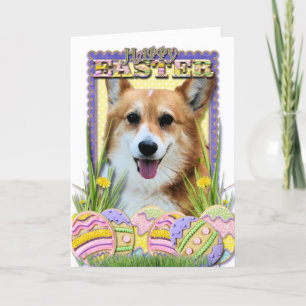 Easter Egg Cookies - Corgi Holiday Card