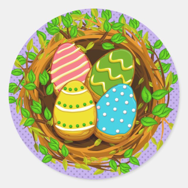 Easter Egg Cookies Sticker (Front)