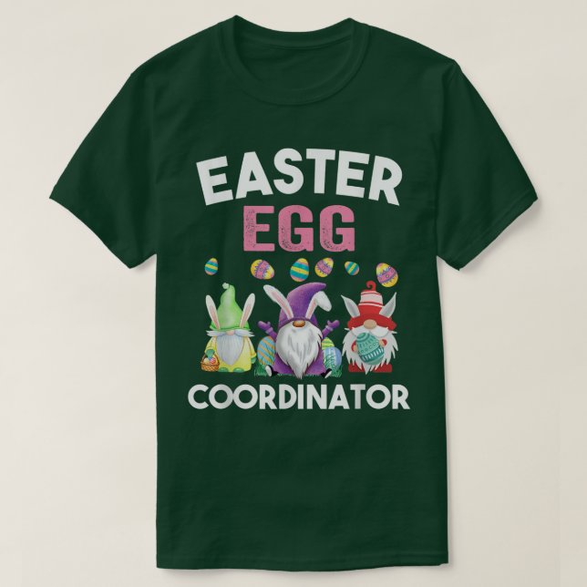 Easter Egg Coordinator Funny Boys Girls Teens Cool T-Shirt (Design Front)