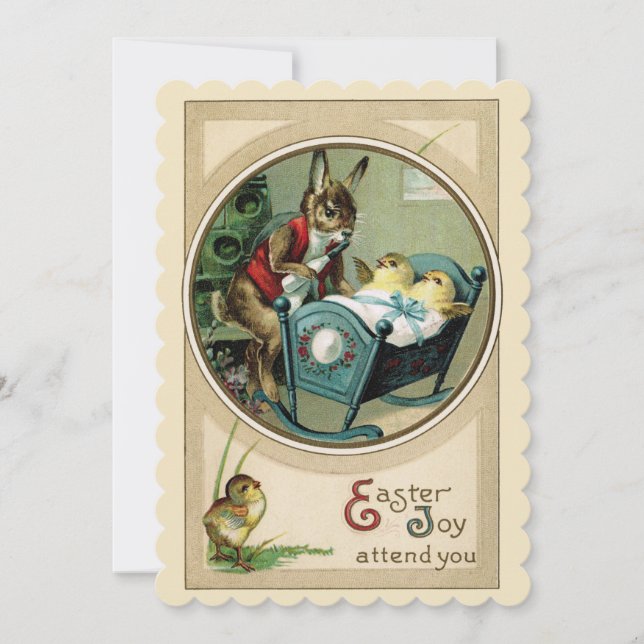 Easter Egg Decorating Tea Party Invitation (Front)