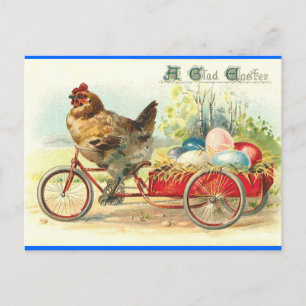 Easter Egg delivery service Holiday Postcard