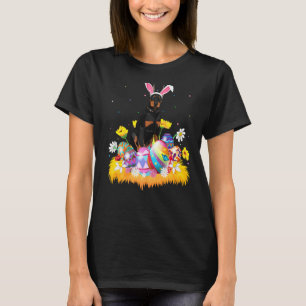 Easter Egg Doberman Dog Easter Sunday T-Shirt