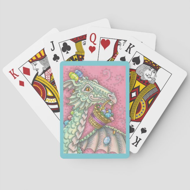 EASTER EGG DRAGON, FANTASY PLAYING CARDS Poker (Back)