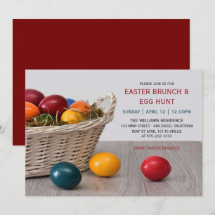 Easter Egg Easter Brunch Dinner Party Invitation