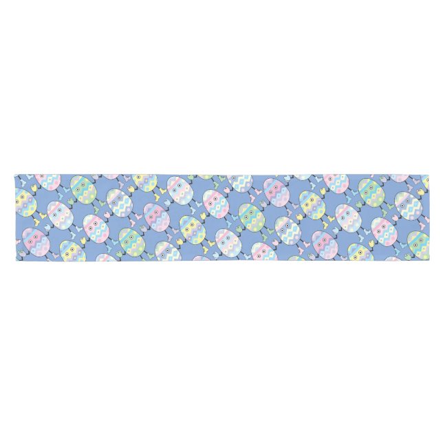 Easter Egg Eggheads Short Table Runner (Horizontal)