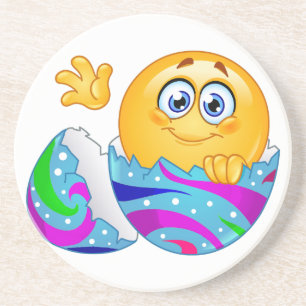 Easter egg Emoji Coaster