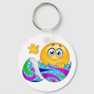 Easter egg Emoji Key Ring