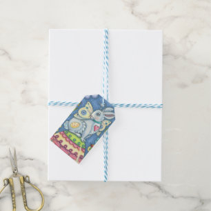 EASTER EGG FAIRY, RABBIT FANTASY GIFT TAGS SET