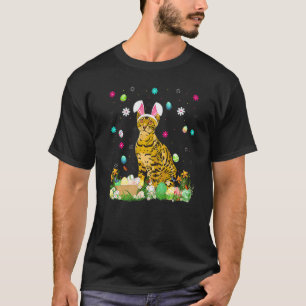 Easter Egg Funny Bengal Cat Easter Sunday T-Shirt