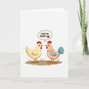 Easter Egg Funny Bird Card