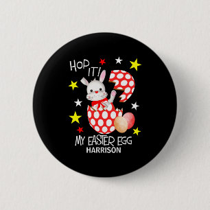 Easter Egg Funny Bunny Personalized T Shirt  6 Cm Round Badge