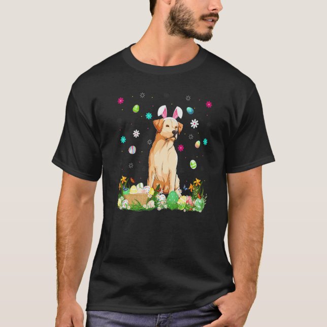 Easter Egg  Funny Labrador Retriever Dog Easter Su T-Shirt (Front)