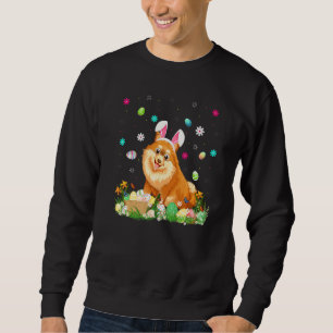 Easter Egg Funny Pomeranian Dog Easter Sunday Sweatshirt