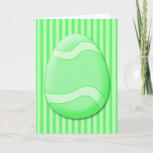 Easter Egg (Green) Greeting Card