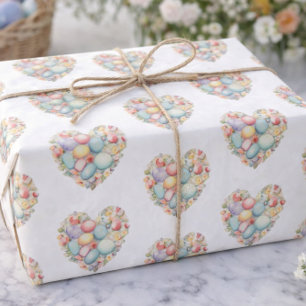 Easter Egg Heart Tissue Paper