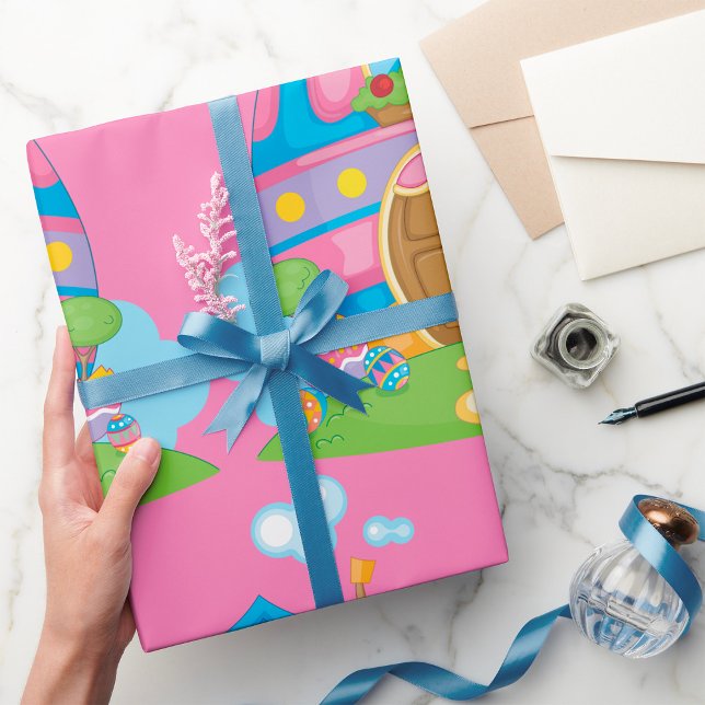 Easter Egg House Wrapping Paper (Creator Uploaded)